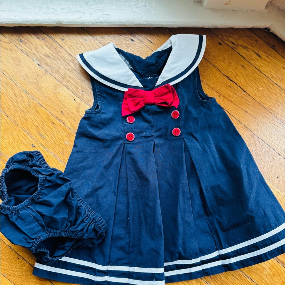 Gymboree Navy Sailor Dress - Picture 2 of 6